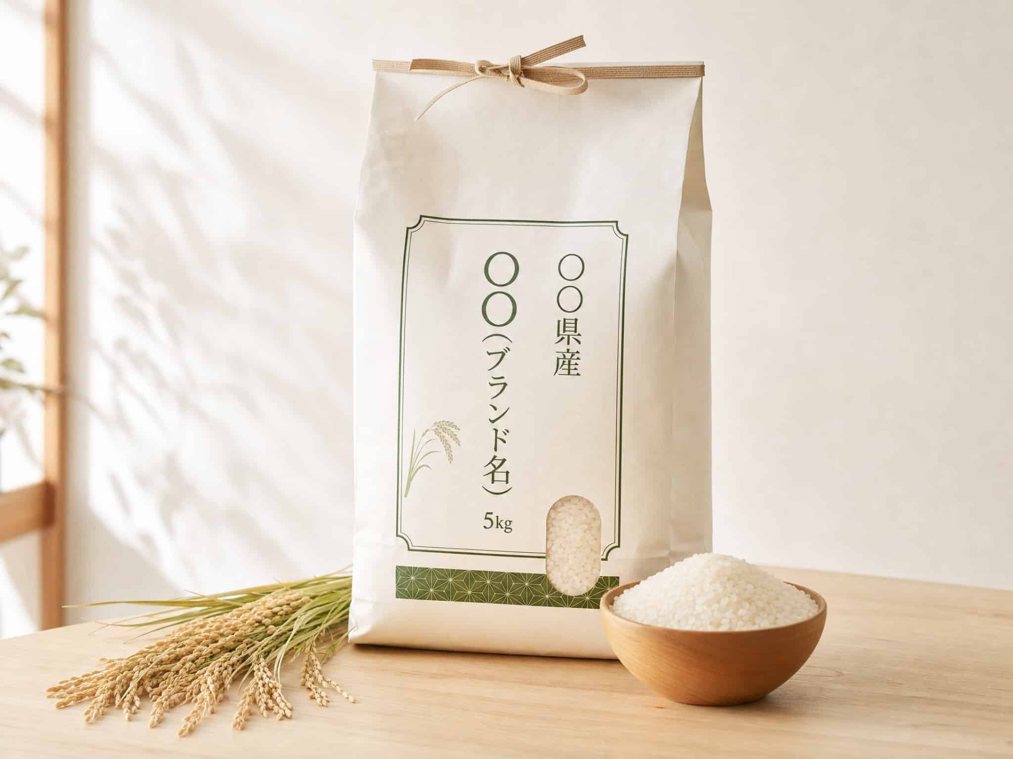 〇〇県産〇〇（ブランド名）の米袋